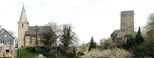 Blankenstein - Panorama mit ev. Kirche und Burg